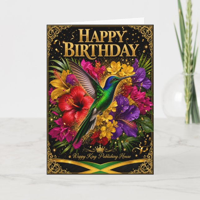 Tarjeta de cumpleaños Jamaica Soul (Anverso)