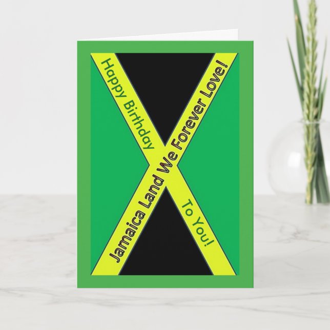 Tarjeta de cumpleaños jamaicana (Anverso)