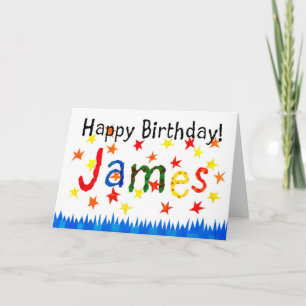 Tarjeta de cumpleaños 'James'
