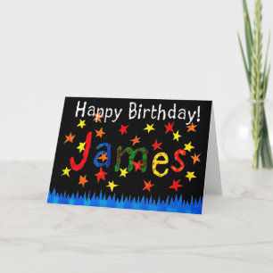 Tarjeta de cumpleaños 'James'