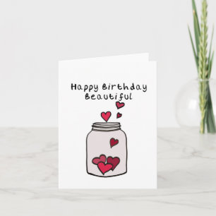 Tarjeta de cumpleaños Jar of Hearts