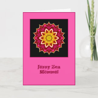 Tarjeta de cumpleaños Jazzy Zen Momma Mandala