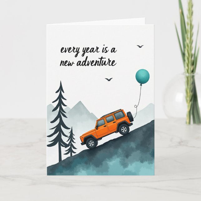 Tarjeta de cumpleaños Journey (Anverso)