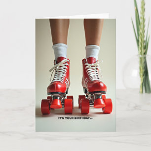 Tarjeta de cumpleaños Joyful Skates