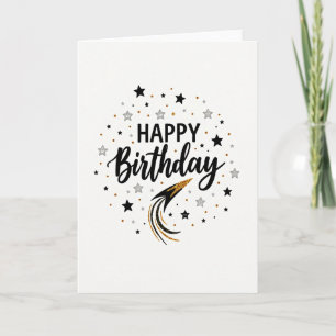 Tarjeta de cumpleaños Joyful Star Trail