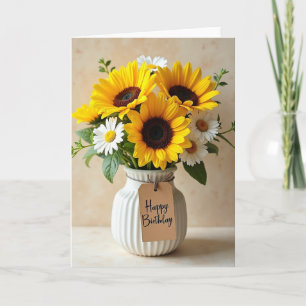 Tarjeta de cumpleaños Joyful Sun Blooms