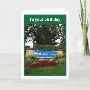 Tarjeta de cumpleaños judío Ortho Docs Dental Funn