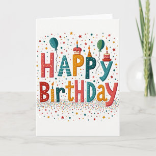 Tarjeta de cumpleaños juguetona