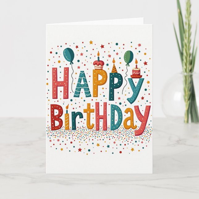Tarjeta de cumpleaños juguetona (Anverso)