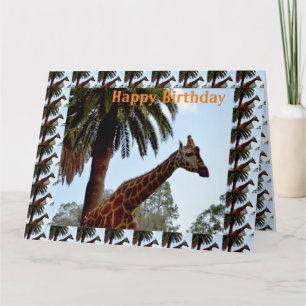 Tarjeta de cumpleaños Jumbo Giraffes,