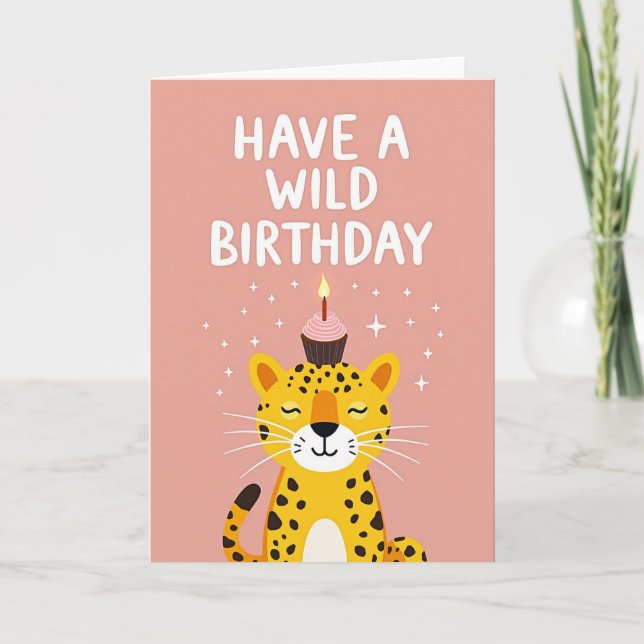 Tarjeta de cumpleaños Jungle Sweet (Anverso)