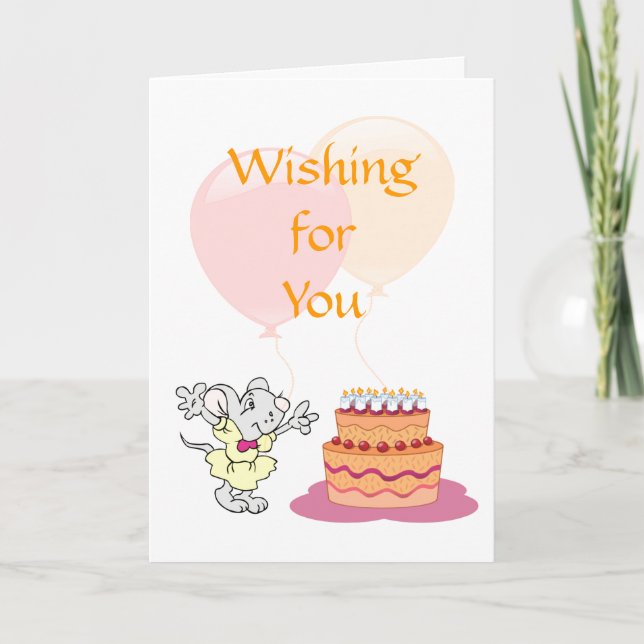 Tarjeta de cumpleaños juvenil (Anverso)