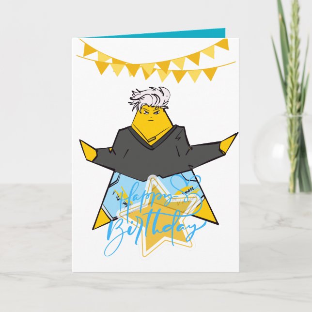 Tarjeta de cumpleaños K-pop (Anverso)