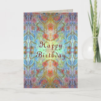 Tarjeta de cumpleaños Kaleidoscope