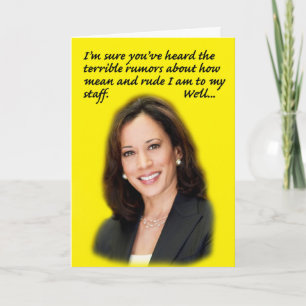 Tarjeta de cumpleaños Kamala Harris