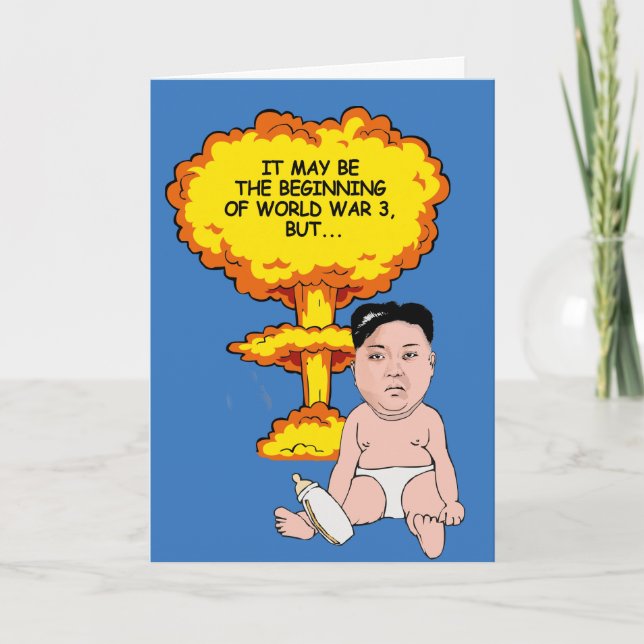 Tarjeta de cumpleaños Kim Jong Un - Espero que ten (Anverso)