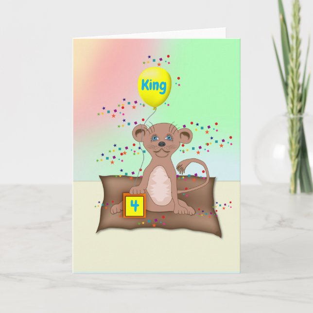 Tarjeta de cumpleaños King Cub (Anverso)