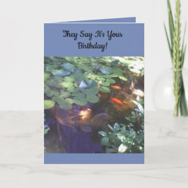Tarjeta de cumpleaños Koi