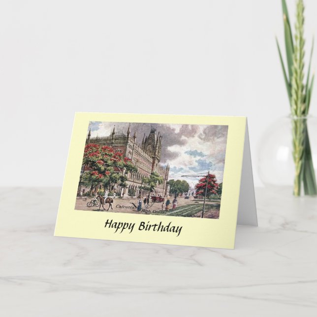 Tarjeta de cumpleaños - Kolkata, India (Anverso)