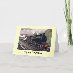 Tarjeta de cumpleaños - L y motor del tanque de N