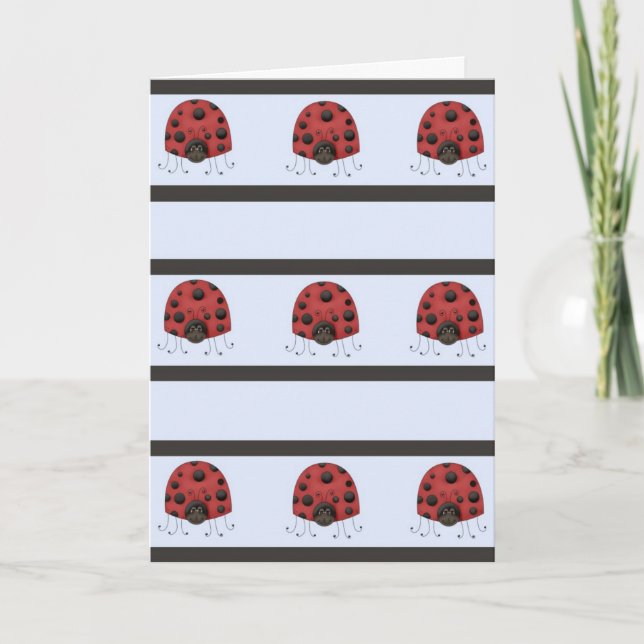 Tarjeta de cumpleaños Lady Bug (Anverso)