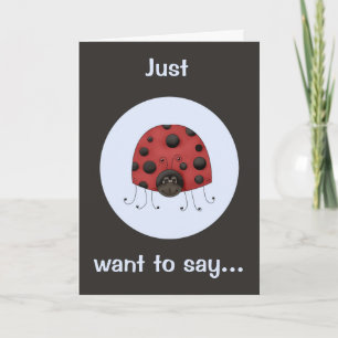 Tarjeta de cumpleaños Lady Bug