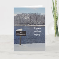 tarjeta de cumpleaños/lago adaptables rodeado por