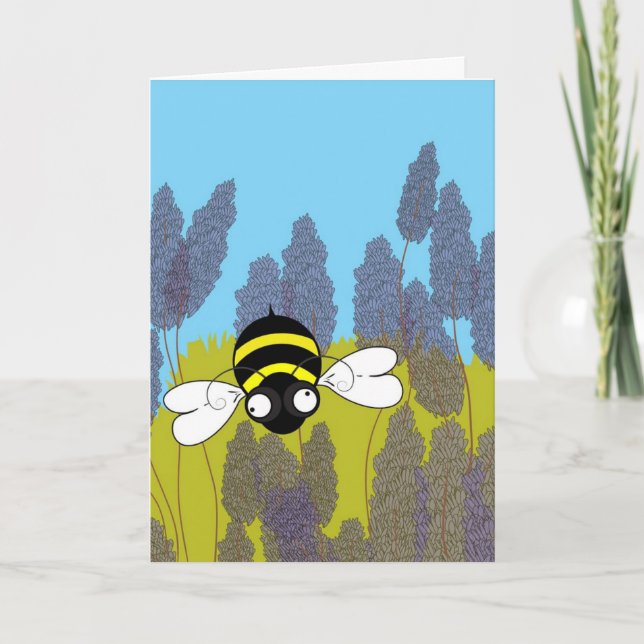 Tarjeta de cumpleaños Lavender (Anverso)