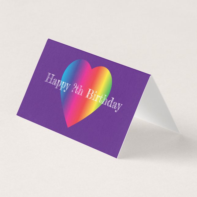 Tarjeta de cumpleaños LBGTQ (Anverso)