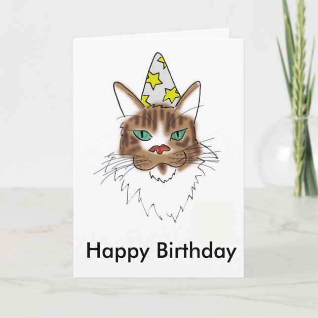 Tarjeta de cumpleaños Leo (Anverso)