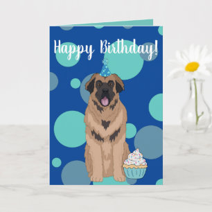 Tarjeta de cumpleaños Leonberger