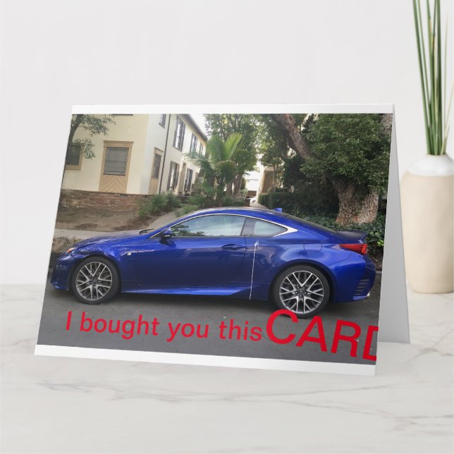 Tarjeta de cumpleaños Lexus Birdwatcher 2020 (Anverso)