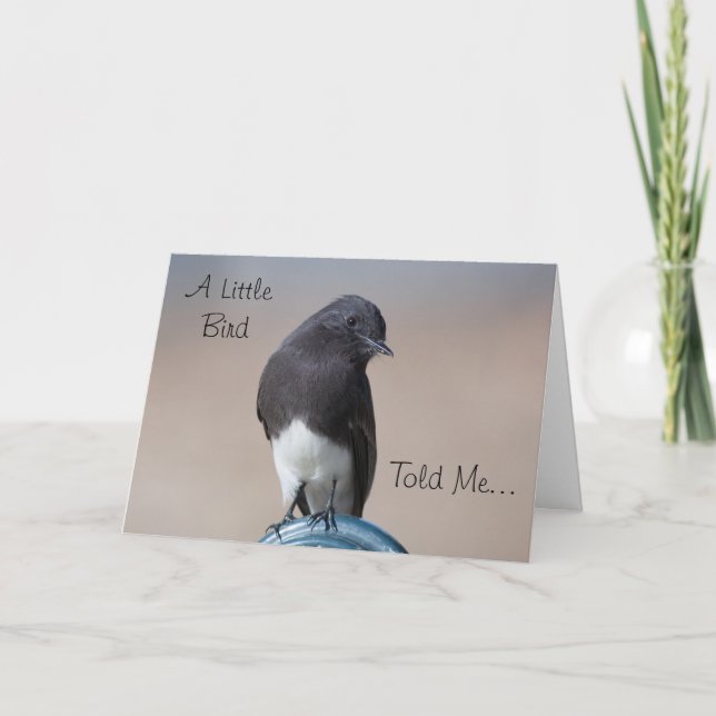 Tarjeta de cumpleaños Little Bird Happy (Anverso)