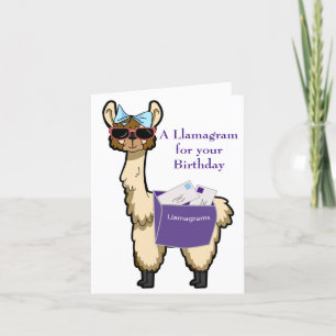 Tarjeta de cumpleaños Llamagram