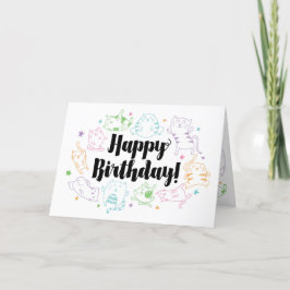 Tarjeta de cumpleaños loca de señora Custom