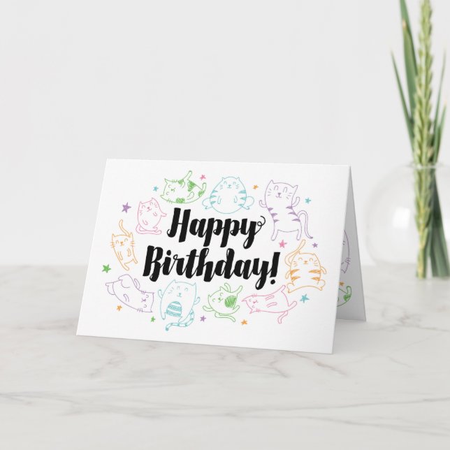 Tarjeta de cumpleaños loca de señora Custom (Anverso)