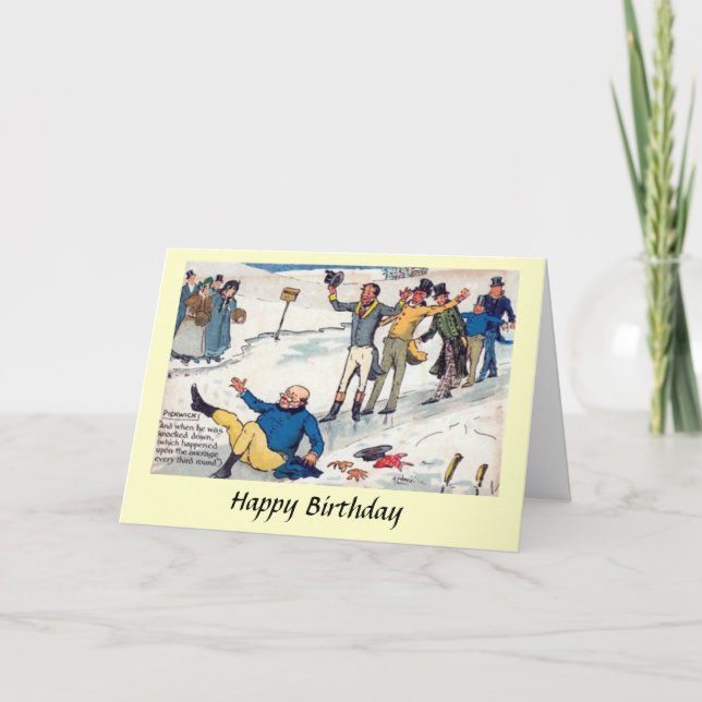 Tarjeta de cumpleaños - Los Papeles de pickwick -  (Anverso)