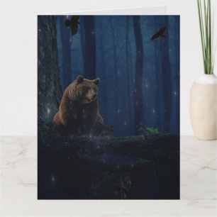 TARJETA DE CUMPLEAÑOS LUCIÉRNAGAS OSO GRIZZLY