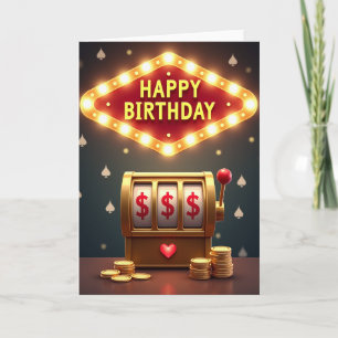 Tarjeta de cumpleaños Lucky Reel