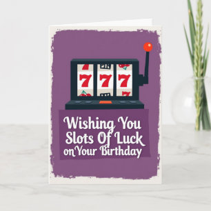 Tarjeta de cumpleaños Lucky Seven