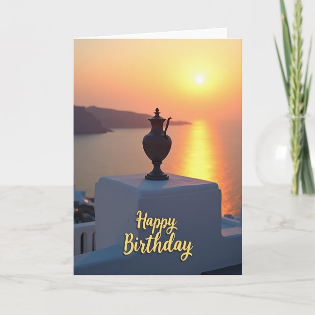 Tarjeta de cumpleaños Luminous Glow (Anverso)