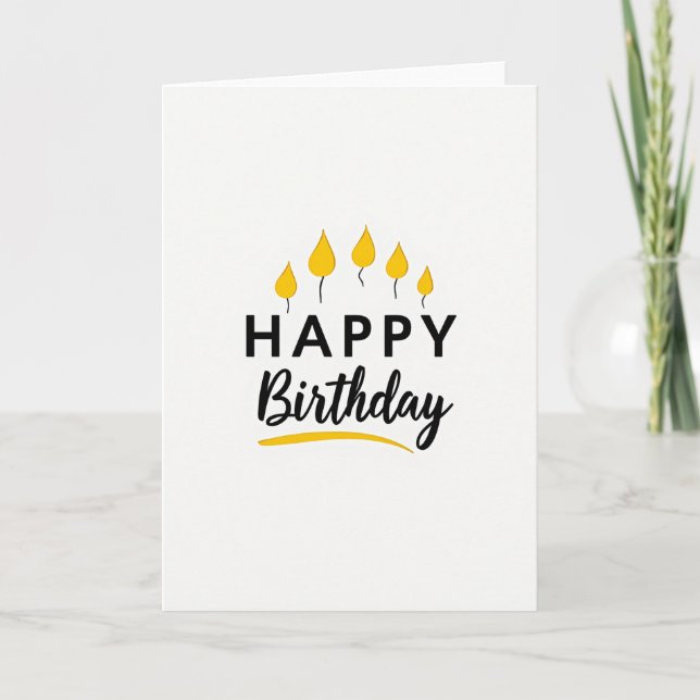 Tarjeta de cumpleaños Luminous Light (Anverso)