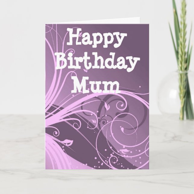 Tarjeta de cumpleaños madre (Anverso)
