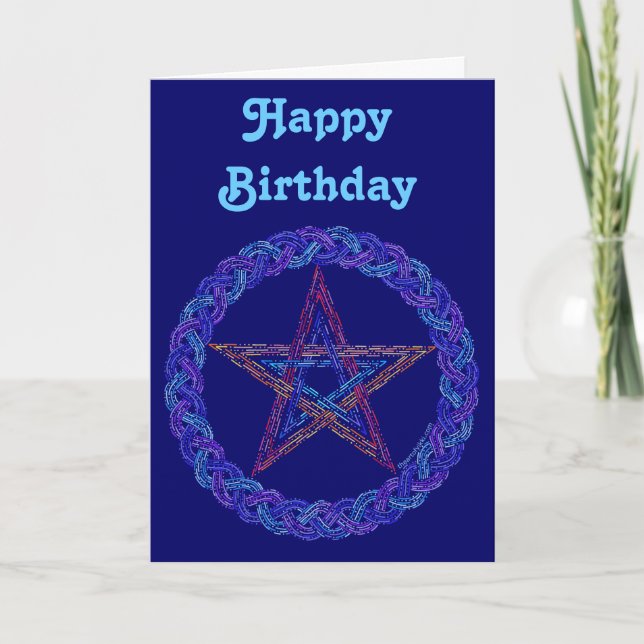 Tarjeta de cumpleaños mágica de Wiccan del (Anverso)