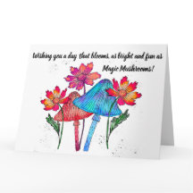 Tarjeta de cumpleaños Mágica Mushroom