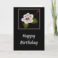 Tarjeta de cumpleaños Magnolia (impresión grande)
