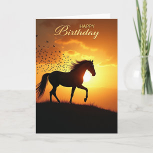 Tarjeta de cumpleaños Majestic Gallop