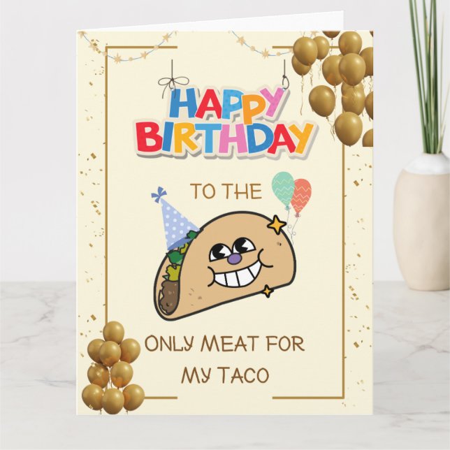 Tarjeta de cumpleaños mala, tarjeta de cumpleaños  (Anverso)