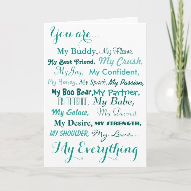 tarjeta de cumpleaños marido mujer hombre mujer. a (Anverso)