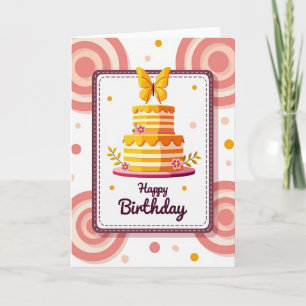 Tarjeta de Cumpleaños Mariposa
